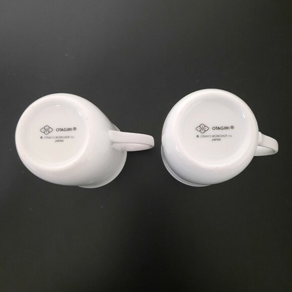 Otagiri - Vintage Mug Pair - Gray Rabbit gold trim - Picture 3 of 5